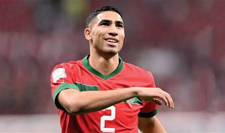 إنجاز تاريخي لحكيمي مع المغرب إنجاز تاريخي لحكيمي مع المغرب