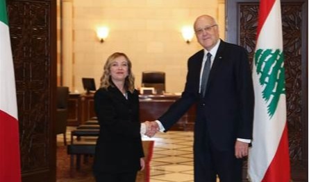 رئيسة وزراء إيطاليا في لبنان وتفاهم ثنائي على تنفيذ الـ1701