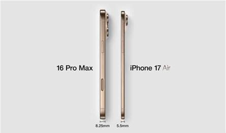 أنحف هاتف في العالم.. تسريبات جديدة عن iPhone 17 Air أنحف هاتف في العالم.. تسريبات جديدة عن iPhone 17 Air