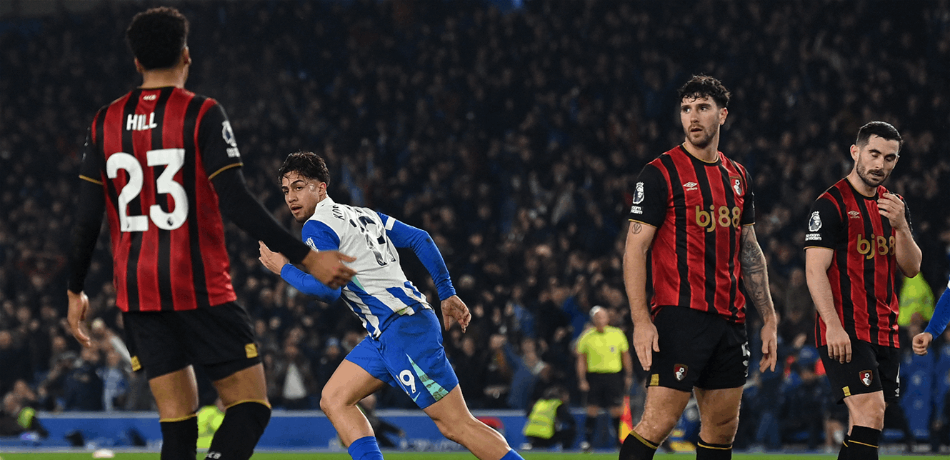 مقصّية في الوقت القاتل.. برايتون يخطف التعادل من بورنموث