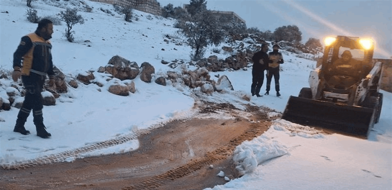 بالصور.. الثلوج تغطي سوريا