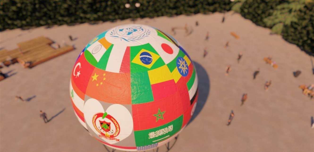 أكبر كرة أرضية... صُنعت في لبنان