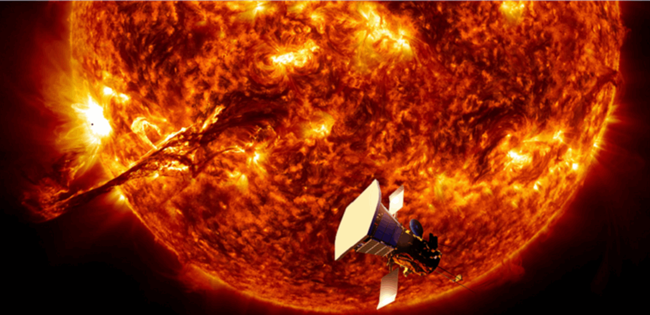 Defying intense radiation.. The Parker probe is the first mission to touch the sun
