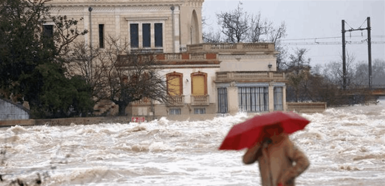 جنوب فرنسا تحت الماء.. تحذير  وإقفال طرق وتعليق مدارس