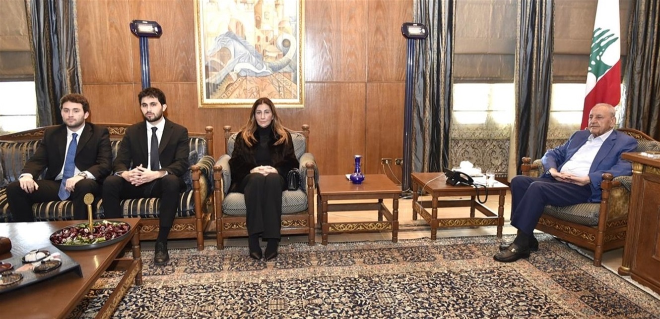 بري استقبل عائلة النائب الراحل غسان سكاف