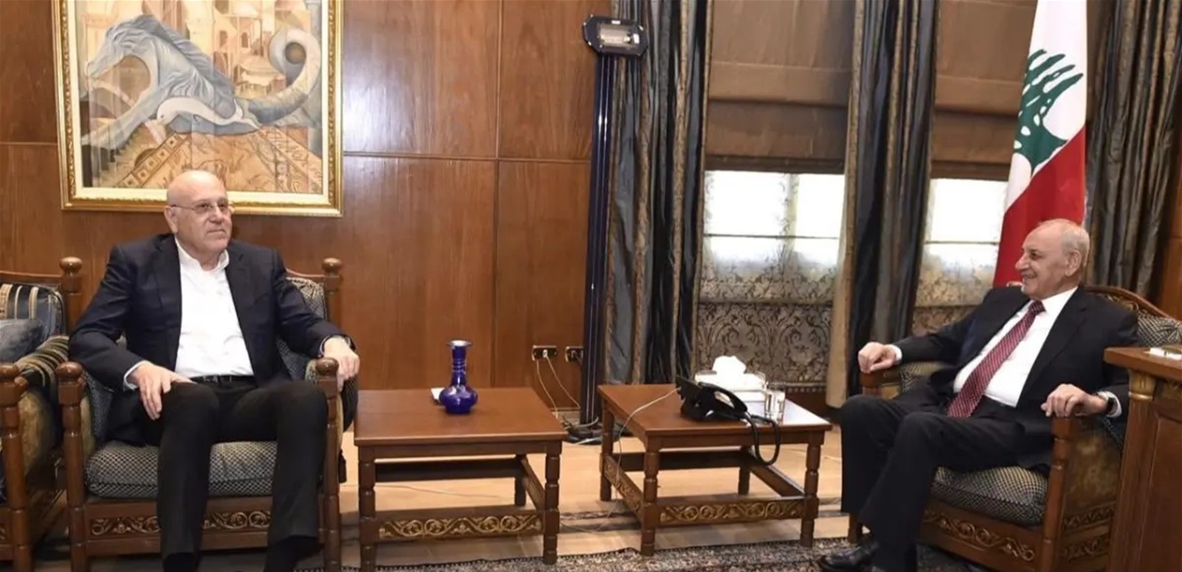 بري التقي ميقاتي وبو صعب لبحث التطورات السياسية والتشريعية في لبنان
