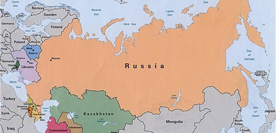 مساحة دولة روسيا والصين