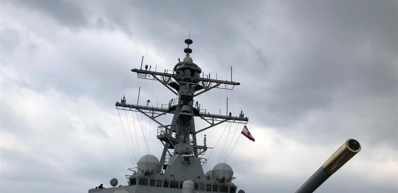"لبنان 24" على متن "USS RAMAGE".. هذه تفاصيل المدمّرة التي زارت بيروت ليوم واحد (فيديو)