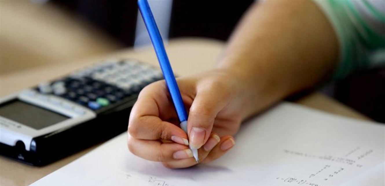 Student Taking an Exam