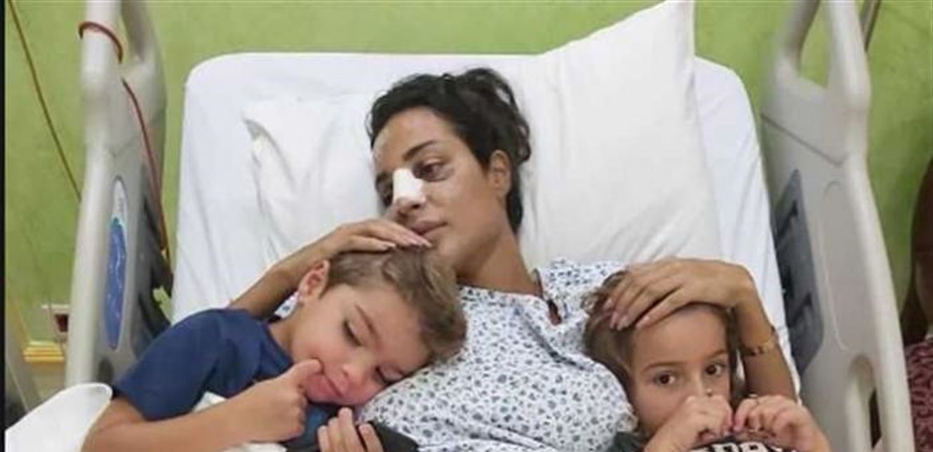 نادين نسيب نسيم تغادر المستشفى وتغادر منزلها .. هل حقاً قررت الهجرة؟