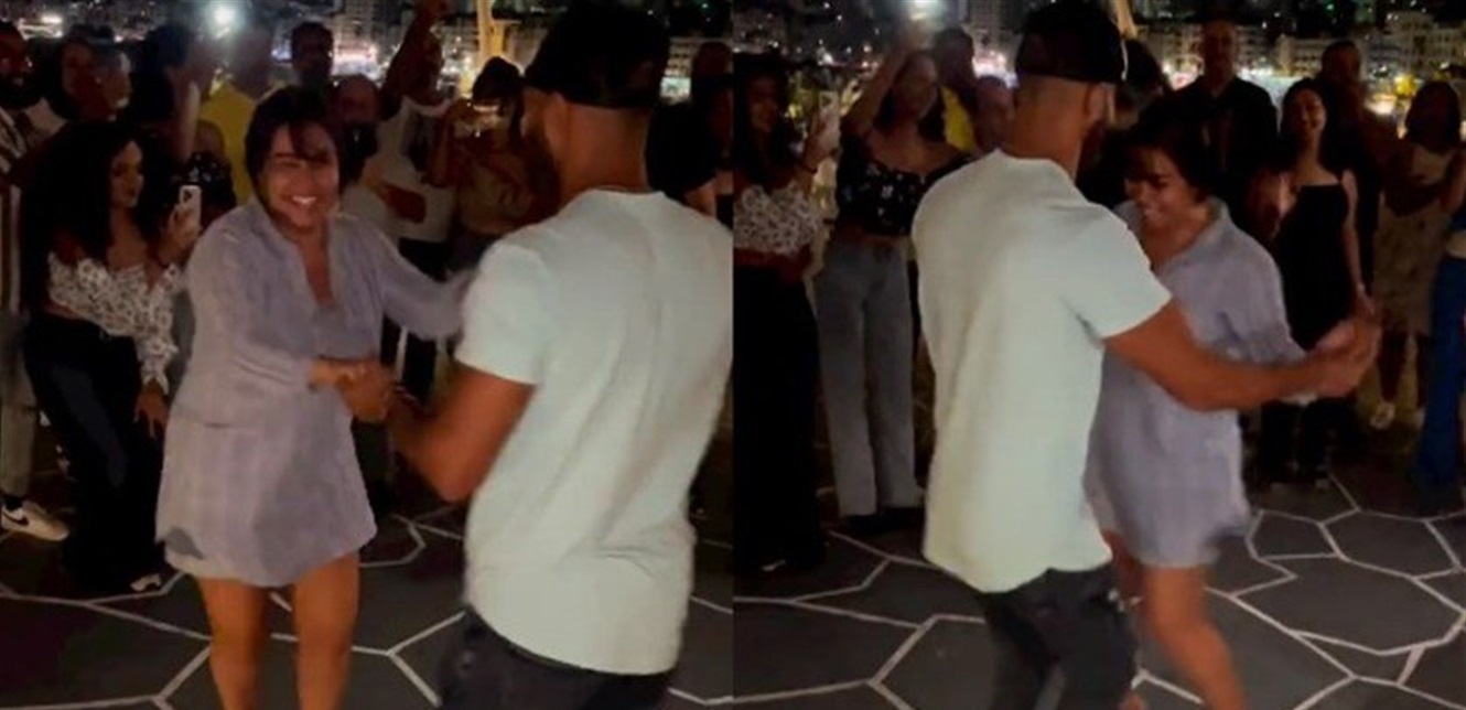 شيرين عبد الوهاب ترقص على أنغام اغنيتها الجديدة.. والجمهور يسأل: مين الشاب؟ (فيديو) – بوابة مشاهير