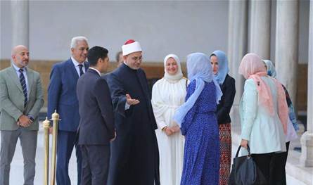 سيدة أميركا الأولى في جولة داخل الجامع الأزهر (صور) 