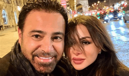 بدت مُتعبة.. صورة رومنسية تجمع ملكة جمال لبنان السابقة كوليت بولس وزوجها عاصي الحلاني