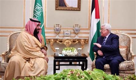 الأمير محمد بن سلمان يستقبل الرئيس الفلسطيني محمود عباس