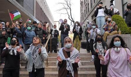 جامعة فرجينيا.. اعتقال 13 متظاهرا باحتجاجات ضد حرب غزة