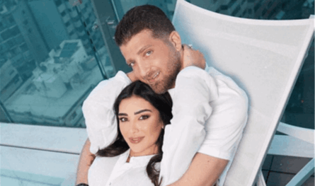 من على شرفة منزلهما الفخم في بيروت.. جيسيكا عازار الحامل وزوجها محمد صوفان بصور رومانسية