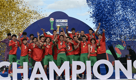 منتخب المغرب يفوز بكأس إفريقيا للناشئين