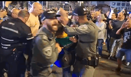 تل أبيب.. الشرطة تتدخل بعنف ضد متظاهرين مناهضين لنتنياهو وتعتقل عددا منهم