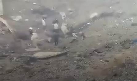 شاهدوا بالفيديو الحفرة التي خلفها الإنفجار في ميناء رجائي