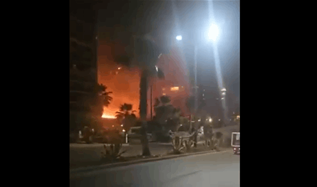 فيديو لحريق ضخم في بيروت.. الرياح توسع امتداد النيران!