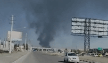بعد انفجار ميناء رجائي.. حريق هائل جديد في إيران