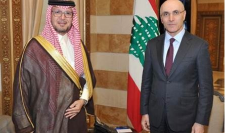 الحجار استقبل السفير السعودي في لبنان