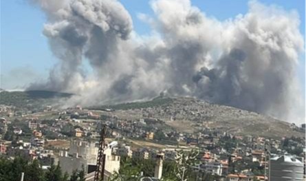 بالفيديو.. غارات إسرائيلية عنيفة تستهدف الجنوب