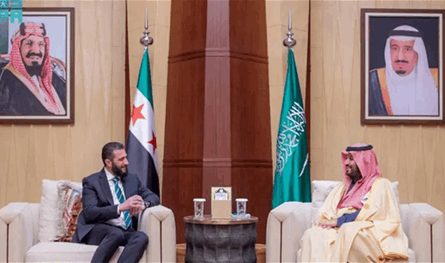 الشرع يؤكد أهمية دور السعودية بتعزيز وحدة أراضي سوريا