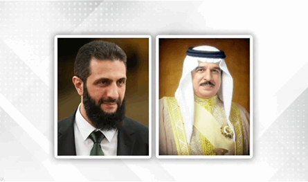 ملك البحرين يهنئ الرئيس السوري برفع العقوبات الأميركية