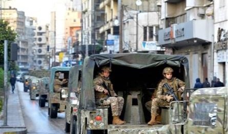 عمليات دهم واسعة للجيش في الشمال.. وتوقيف عدد من الأشخاص