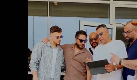 قبل حفلهما في مصر.. فيديو ينتشر لتامر حسني والشامي شاهدوا ماذا حصل بينهما