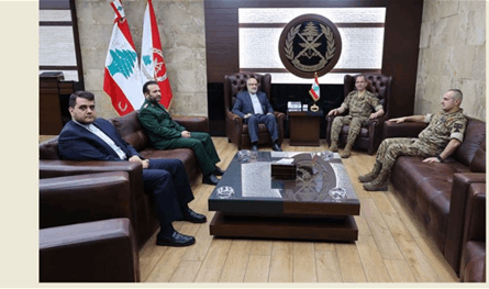 قائد الجيش استقبل السفير الإيراني ومديرة شؤون الأونروا في لبنان