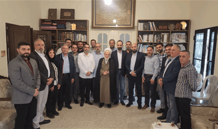 أعضاء لائحة &quot;التنمية والوفاء&quot; زاروا مفتي مدينة النبطية