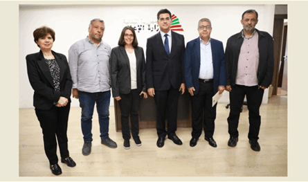 مرقص استقبل وفدا من مجلس نقابة الإعلام المرئي والمسموع