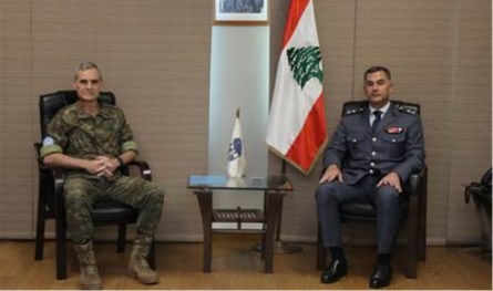 اللواء عبدالله استقبل قائد قوّة الأمم المتّحدة المؤقتة في لبنان