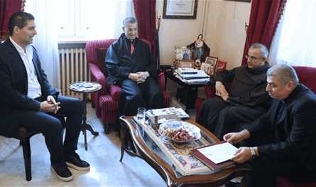 الراعي استقبل بطريرك السريان الأرثوذكس وزوار ومكتب راعوية المرأة