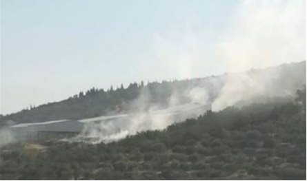 حريق في معمل فرز النفايات في المنية