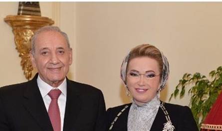 بري وعقيلته شكرا كل من عزى بوفاة سميرة عاصي