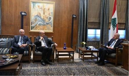 لودريان التقى بري في عين التينة 