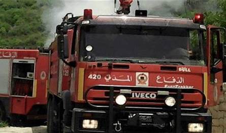 حريق يهدد الأهالي في درب السيم والدفاع المدني يواجه النيران