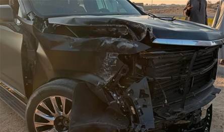 فنان شهير تعرّض لحادث مروع بعد دقائق من استلامه سيارته الجديدة.. وزوجته تكشف ما حصل   