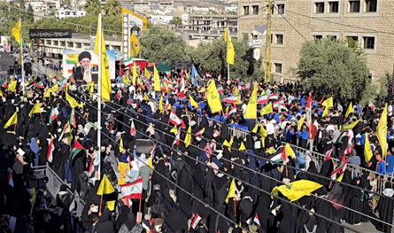 رعد من أمام السفارة الايرانية: طهران قوة ردع إقليمية في المنطقة
