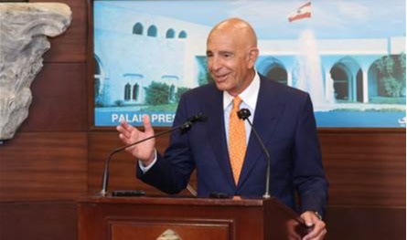 برّاك: راضٍ عن &quot;الرد اللبناني&quot; وبيروت هي من تقرر كيفية التعامل مع &quot;حزب الله&quot;