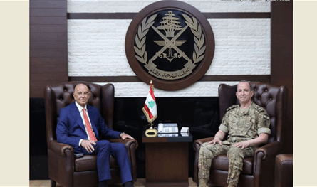 قائد الجيش استقبل باراك 