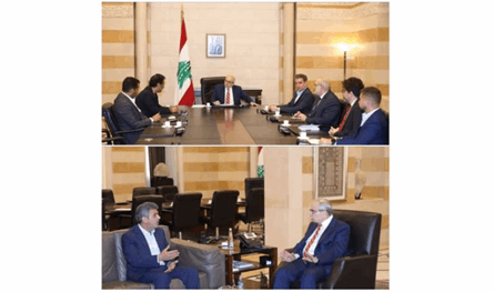 رئيس الحكومة عرض مع الصادق والدويهي وضو وفنج المستجدات