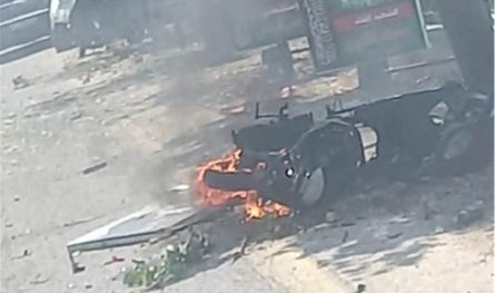العدوّ الإسرائيلي استهدف دراجة نارية في المنصوري