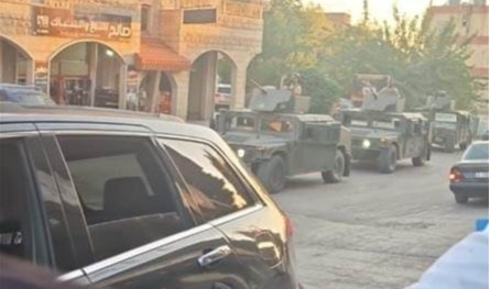الجيش ينتشر في بريتال.. عمليات دهم ومصادرة سيارات