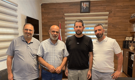 حمود بحث على رأس مع وفد رئيس بلدية بقسطا في شؤون منطقة الشرحبيل