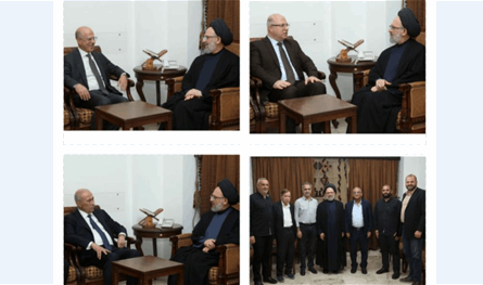 فضل الله تلقى التعازي بوالدته 