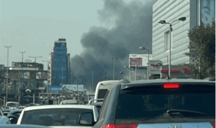بالصورة.. احتراق يخت في الضبية